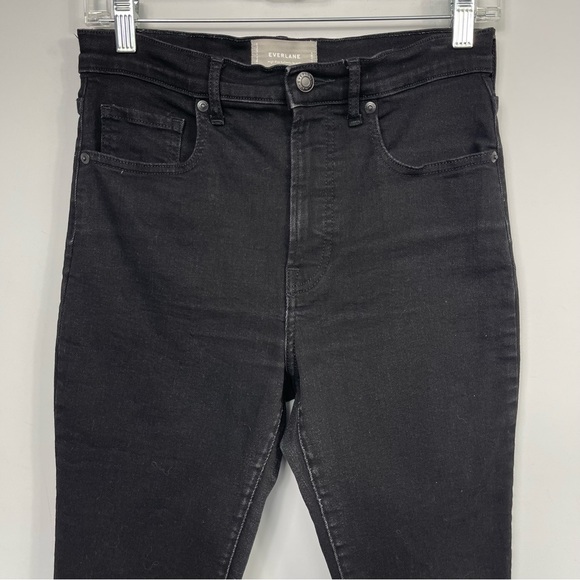 Everlane The Authentic Stretch High Rise Skinny Ankle Jeans Black Size 29 - Picture 7 of 15